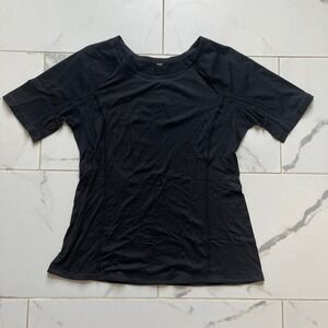 Lululemon Run Turn It Up Tee Black sz 8